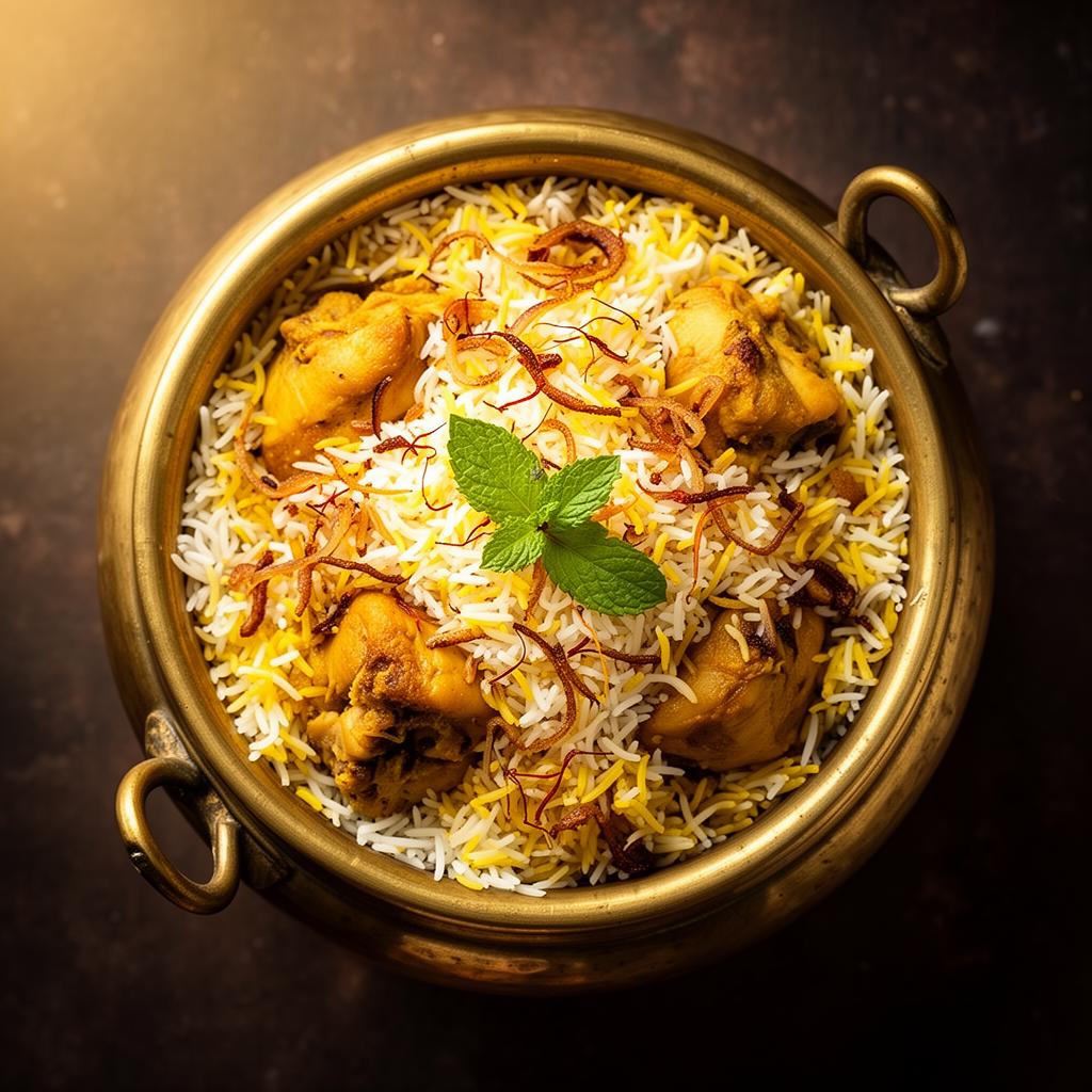 Mutton Dum Biryani at Hotel Hindustan Kasgiwale